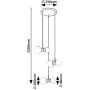 Rabalux Lition lampa wisząca 6x28 W biała-czarna 72300 zdj.2