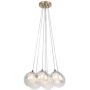 Rabalux Rosehip lampa wisząca 7x25 W szampan 72304 zdj.1