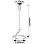 Rabalux Ovidia lampa wisząca 1x20 W biała 72328 zdj.2