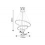 Rabalux Beliza lampa wisząca 3x90 W złota 72349 zdj.2