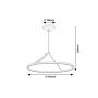 Rabalux Renara lampa wisząca 1x40 W czarna/złota 72352 zdj.2