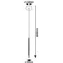 Rabalux Ramira lampa wisząca 1x5 W czarna-przezroczysta 72356 zdj.2