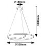 Rabalux Niloo lampa wisząca 1x40 W biała-czarna 72367 zdj.2