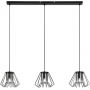 Rabalux Emerencia lampa wisząca 3x40 W czarna-przydymiona 72371 zdj.1