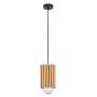 Rabalux Noxelle lampa wisząca 1x5 W czarna-drewno 72420 zdj.3