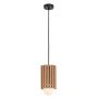 Rabalux Noxelle lampa wisząca 1x5 W czarna-drewno 72420 zdj.1