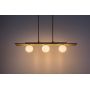 Rabalux Noxelle lampa wisząca 3x5 W czarna-drewno 72421 zdj.6