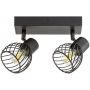 Rabalux Aberama lampa podsufitowa 2x10W czarny mat 73002 zdj.1