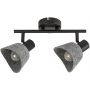Rabalux Farelia lampa podsufitowa 2x10 W czarna-szara 73006 zdj.1