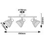 Rabalux Farelia lampa podsufitowa 3x10 W czarna-szara 73007 zdj.2