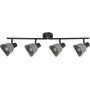 Rabalux Farelia lampa podsufitowa 4x10 W czarna-szara 73008 zdj.1
