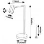Rabalux Karter lampa biurkowa 1x5 W czarna 73029 zdj.2