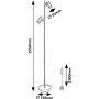 Rabalux Maximilian lampa stojąca 2x25 W czarna 73046 zdj.2