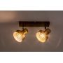 Rabalux Saskia lampa podsufitowa 2x15 W czarna-drewno 73056 zdj.4