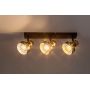 Rabalux Saskia lampa podsufitowa 3x15 W czarna-drewno 73057 zdj.4