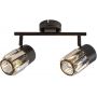 Rabalux Venaro lampa podsufitowa 2x15 W czarna-przezroczysta 73060 zdj.3