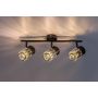 Rabalux Venaro lampa podsufitowa 3x15 W czarna-przezroczysta 73061 zdj.4