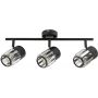 Rabalux Venaro lampa podsufitowa 3x15 W czarna-przezroczysta 73061 zdj.1