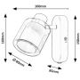Rabalux Mirral kinkiet 1x15 W beżowy 73063 zdj.2
