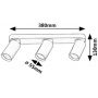 Rabalux Mirina lampa podsufitowa 3x5 W złota 73077 zdj.2