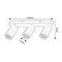Rabalux Yorli lampa podsufitowa 3x7 W czarna 73083 zdj.2