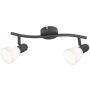 Rabalux Soma lampa podsufitowa 2x40 W czarna 73092 zdj.1