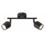 Rabalux Lianet lampa podsufitowa 2x15 W czarna 73102 zdj.4