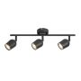Rabalux Lianet lampa podsufitowa 3x15 W czarna 73103 zdj.1