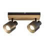 Rabalux Noxelle lampa podsufitowa 2x10 W czarna-drewno 73421 zdj.1