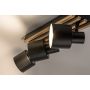 Rabalux Noxelle lampa podsufitowa 3x10 W czarna-drewno 73422 zdj.5