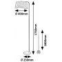 Rabalux Farelia lampa stojąca 1x10 W czarna-szara 74019 zdj.2