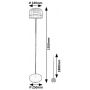 Rabalux Xelira lampa stojąca 1x20 W czarna-przydymiona 74038 zdj.2