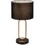 Rabalux Domiro lampa stołowa 1x60 W czarna/złota 74044 zdj.1