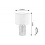 Rabalux Glovy lampa stołowa 1x40 W biała/szara 74045 zdj.2