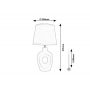 Rabalux Madelor lampa stołowa 1x25 W brązowa 74080 zdj.2