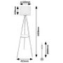 Rabalux Trevia lampa stojąca 1x40 W drewno 74108 zdj.2