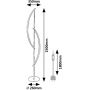 Rabalux Jarnelle lampa stojąca 1x30 W chrom 74197 zdj.2