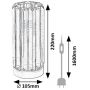 Rabalux Veness lampa stołowa 1x40 W czarna-przydymiona 74206 zdj.2