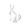 Rabalux Azula lampa stołowa 1x3 W chrom 74211 zdj.2