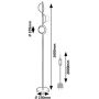 Rabalux Jules lampa stojąca 3x5 W biała-czarna 74223 zdj.2