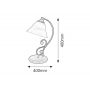 Rabalux Dorothea lampa stołowa 1x40 W czarna 7772 zdj.2