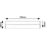 Rabalux Band 2 lampa podszafkowa 1x7 W biała 78046 zdj.2