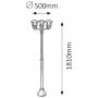 Rabalux Marseille lampa stojąca zewnętrzna 3x60 W czarna 8569 zdj.2