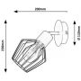 Rabalux Belano kinkiet 1x40 W czarny 3534 zdj.2