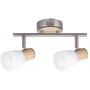 Rabalux Gavin lampa podsufitowa 2x40 W biała-chrom-satyna 6487 zdj.1