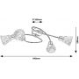 Rabalux Hestia lampa podsufitowa 4x40 W chrom-przezroczysta 5302 zdj.2