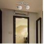 Rabalux Lauren lampa podsufitowa 2x40 W chrom/przezroczysta 6092 zdj.3