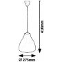 Rabalux Morris lampa wisząca 1x40 W szary/popielaty 5060 zdj.2