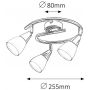 Rabalux Nicolette lampa podsufitowa 3x40 W biała-chrom 6769 zdj.2