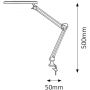 Rabalux Raul lampa biurkowa 1x6 W srebrna 4420 zdj.2